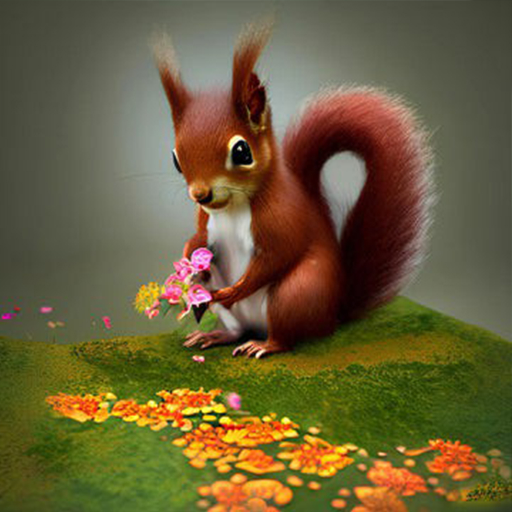 

Cute Chipmunk - Round Drill Diamond Painting - 30*30CM, 501 Original