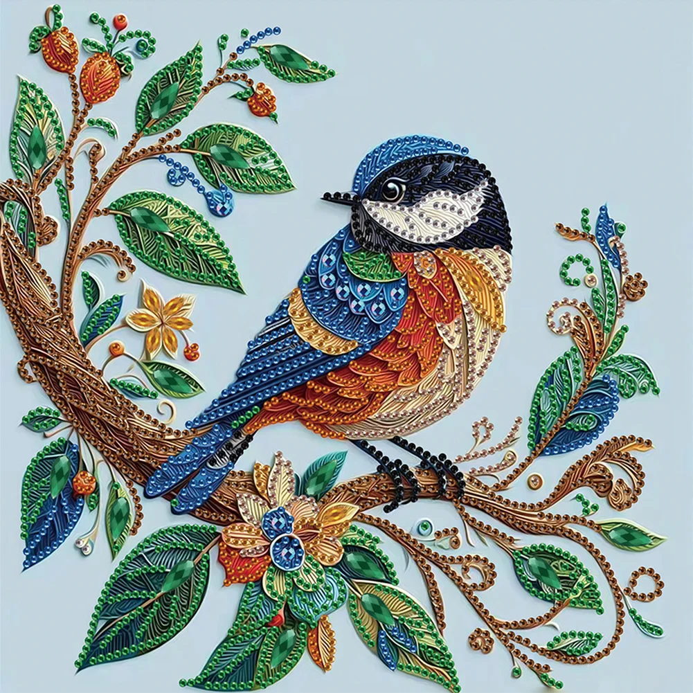 Diamond Painting - Partial Special Shaped Drill - Bird(Canvas|30*30cm)