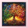 (Multi-Style) Life Tree-14CT Stamped Cross Stitch 40*40cm/15.75*15.75in
