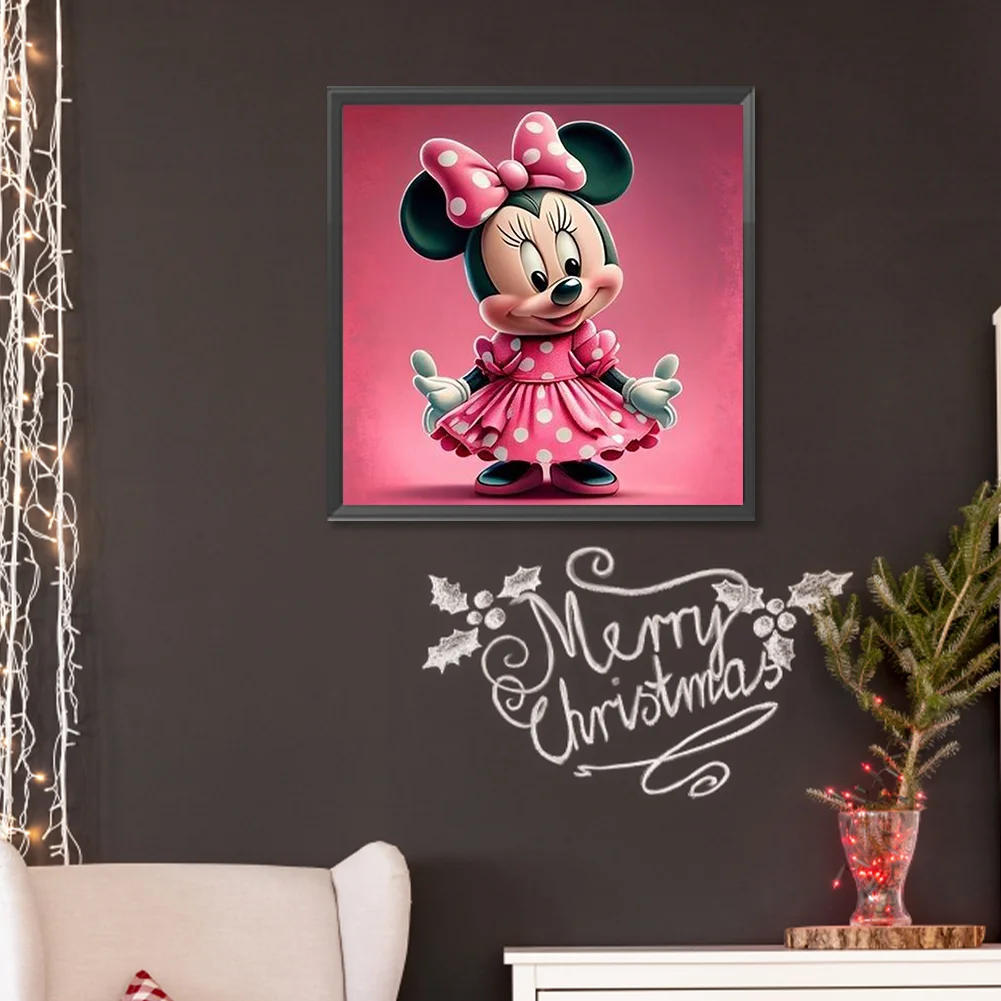 Full Round Diamond Painting 30*30cm - Disney Minnie