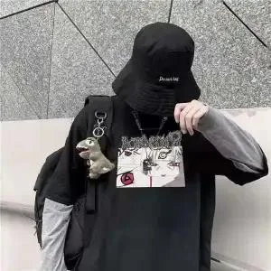 Cool Fashion Korean Streetwear Ladies Autumn Punk Tops Tees Women Printed Long Sleeve T Shirts Casual Hip Hop Clothing