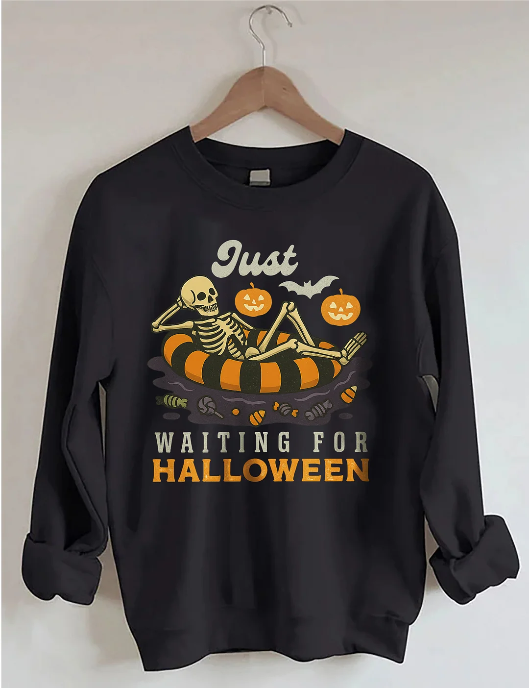 Just Waiting For Halloween Sweatshirt