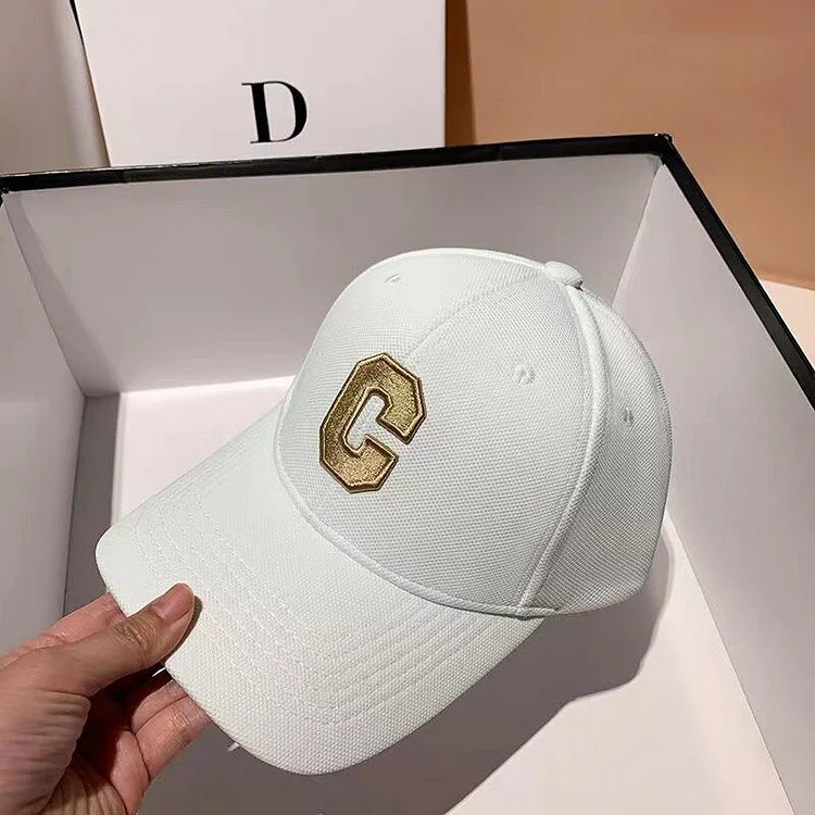 Womans Hats Embroidery Letter C baseball Caps Adjustable Sun Hat High QualityLeisure Cap Kpop Hat For Women2023