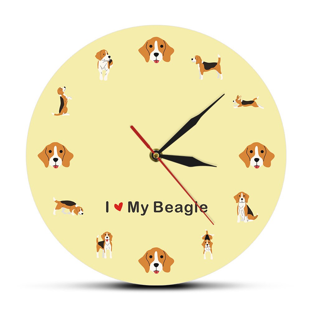 

Puppy Dog - Frameless Acrylic Wall Clock, 501 Original