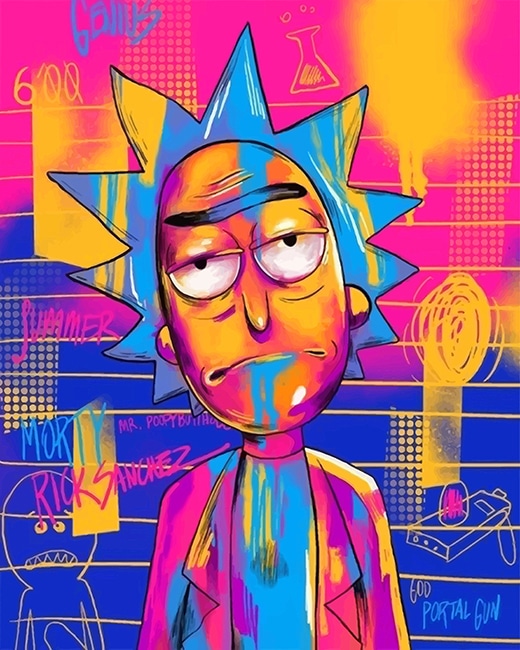 

Rick Sanchez – Paint By Numbers - 40*50CM, 501 Original
