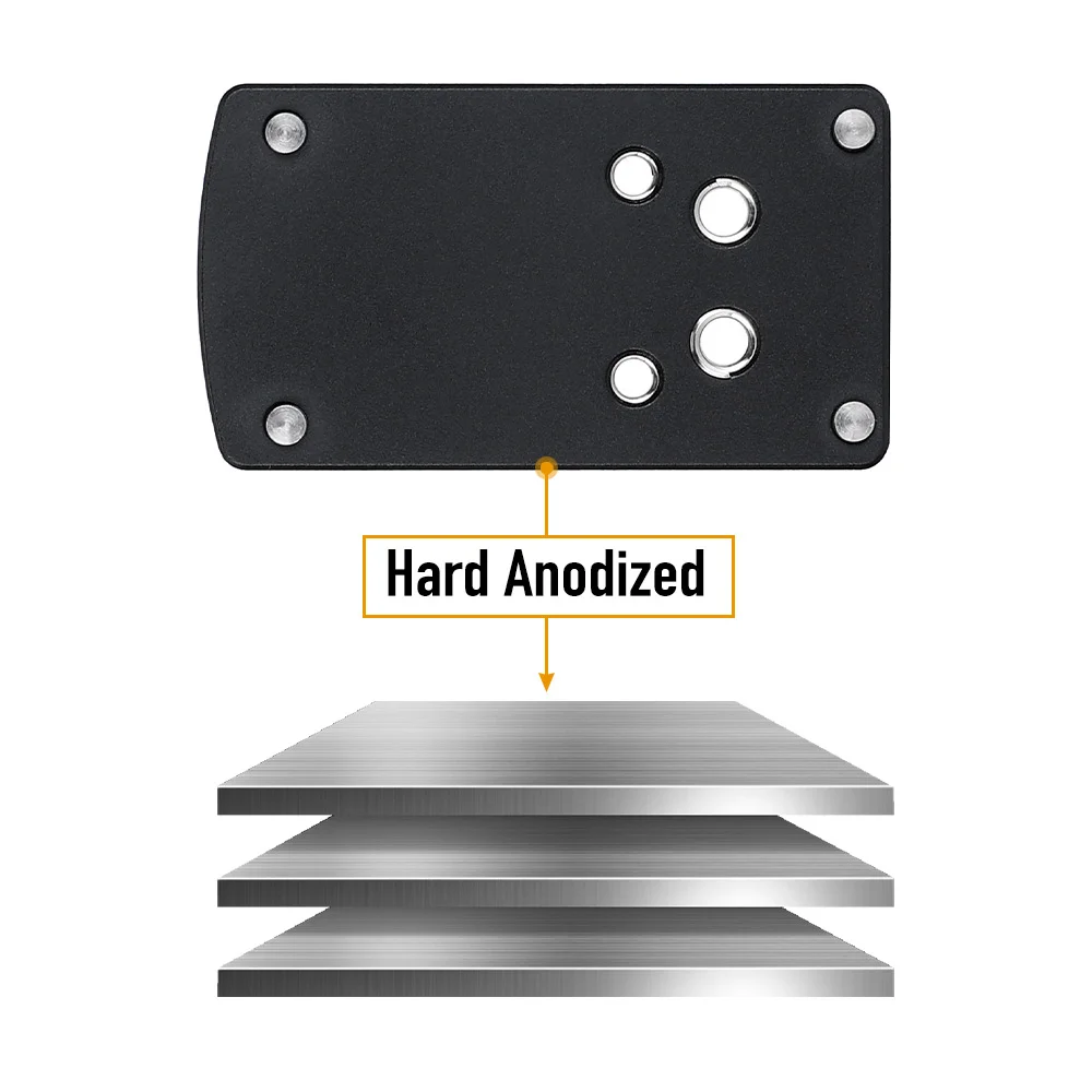 ohhunt® Mounting Plate Red Dot Adapter for Glock Vortex Venom/Viper/Burris Fastfire/Docter