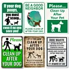 6pcs - Clean Up After Your Dog- Vintage Metal Signs(8*12Inch)