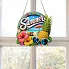 DIY Summer Pineapple Beach Diamond Painting Pendant(Single Sided)