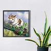 5D DIY Full Square Drill Diamond Painting Cat Kit Home Decoration Art 45x45cm