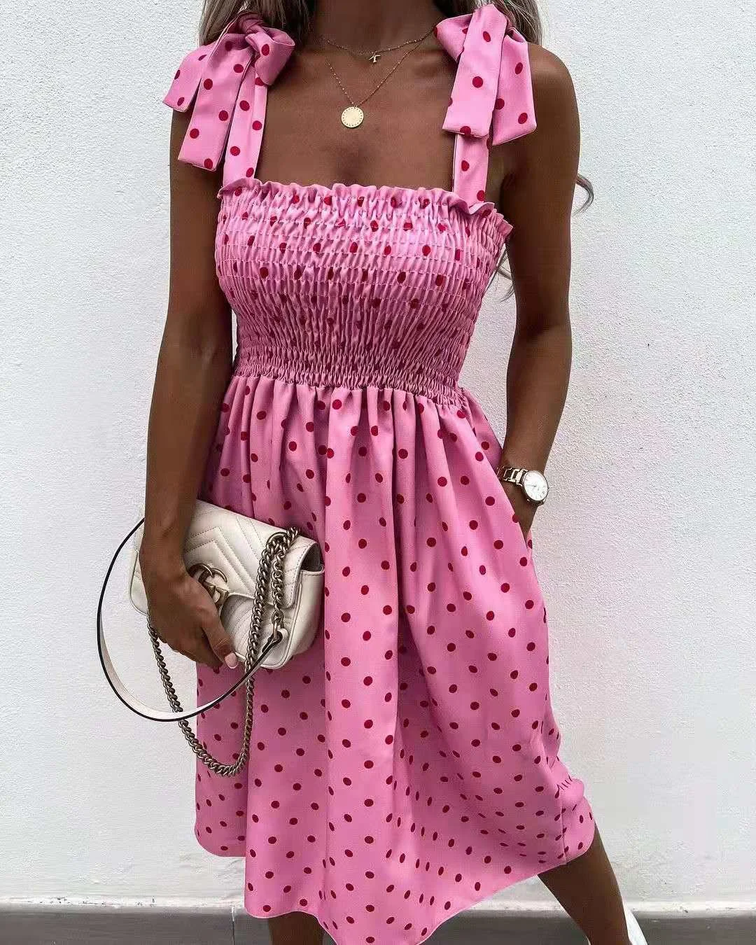 Here For Summer Tie Midi Dress