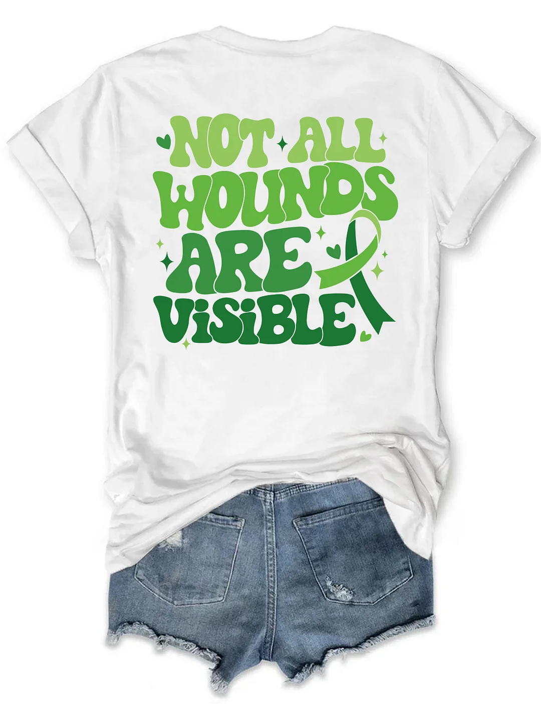 Not All Wounds Are Visible Mental Health T-shirt