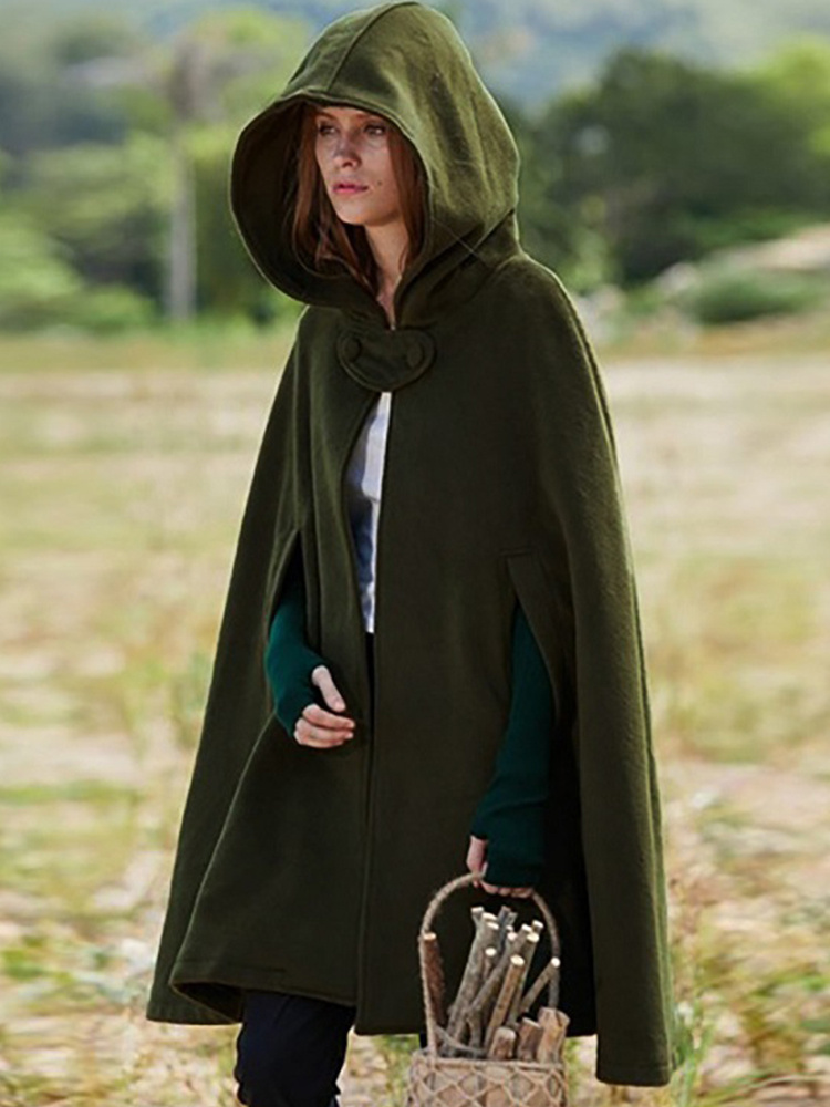 Gothic Hooded Cape Jacket wearshes