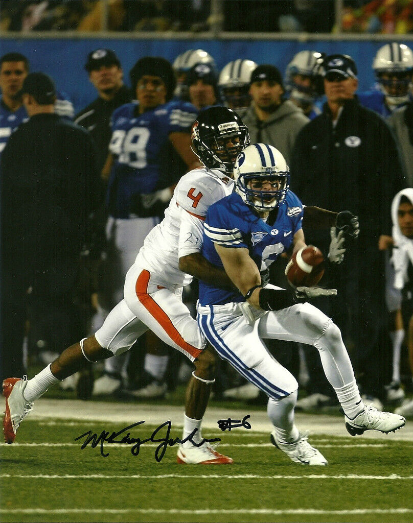 McKAY JACOBSON SIGNED BYU COUGARS 8X10 Photo Poster painting COA