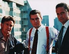 Wall Street (Martin Sheen, Charlie Sheen, & Michael Douglas) signed 11X14 Photo Poster painting