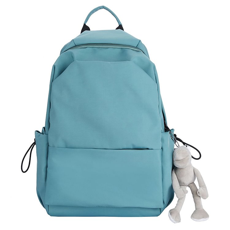 Waterproof Pure Color Backpack Mori Girl Casual - Modakawa