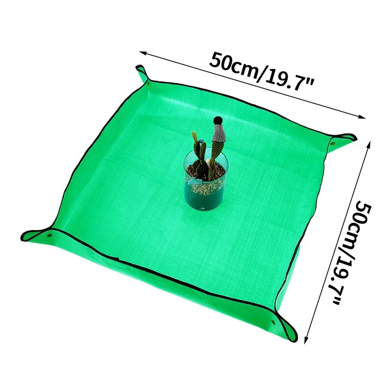Waterproof Planting Mat Foldable Garden Mats PE Succulent Potting Tarp Gardening Potting Mat Reusable Transplanting Pad