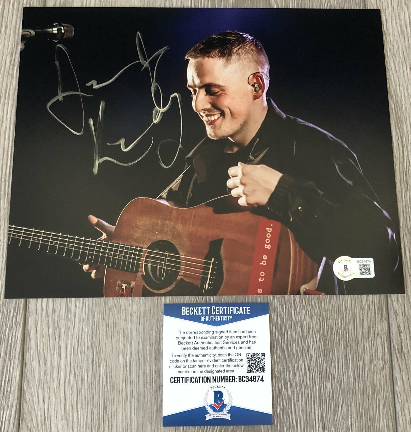 DERMOT KENNEDY SIGNED AUTOGRAPH 8x10 Photo Poster painting B w/EXACT PROOF & BECKETT BAS COA