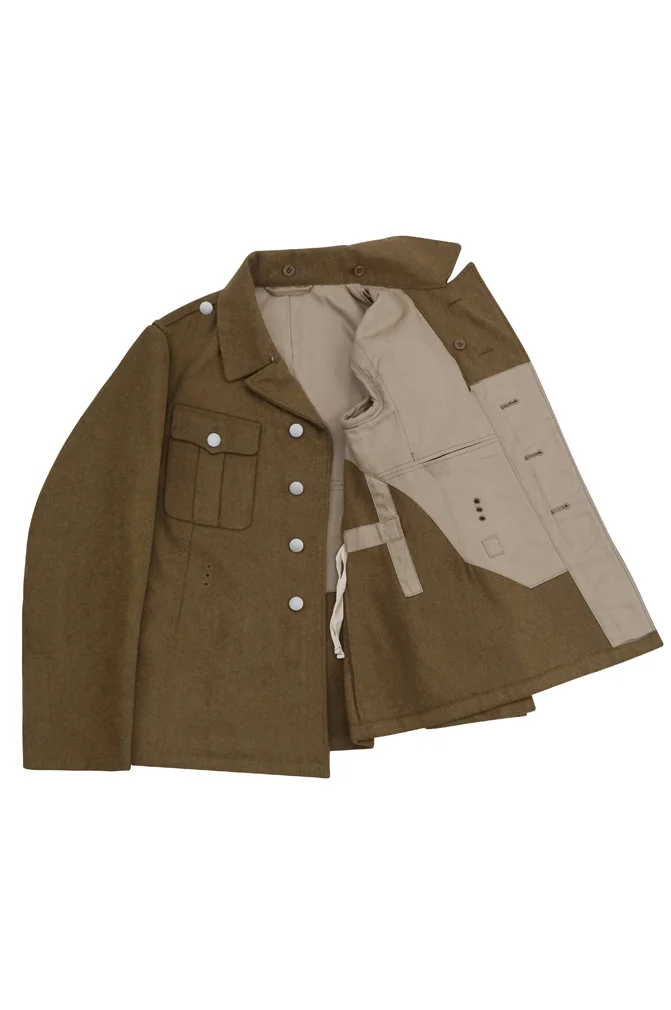   SA German Mountain Brown Wool Bergrock Tunic Feldbluse II 5 buttons German-Uniform