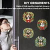 6 St&uuml;ck Weihnachtshund - 5d DIY Handwerk Aufkleber Magnet