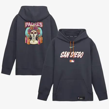 Men's San Diego Padres Nike Obsidian 2026 City Connect Authentic Collection Therma-FIT Hoodie