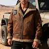Men's Winter Fur Coat, Plush And Thickened Motorcycle Clothing, Deerskin Jacket, Cotton-Padded Leather Jacket