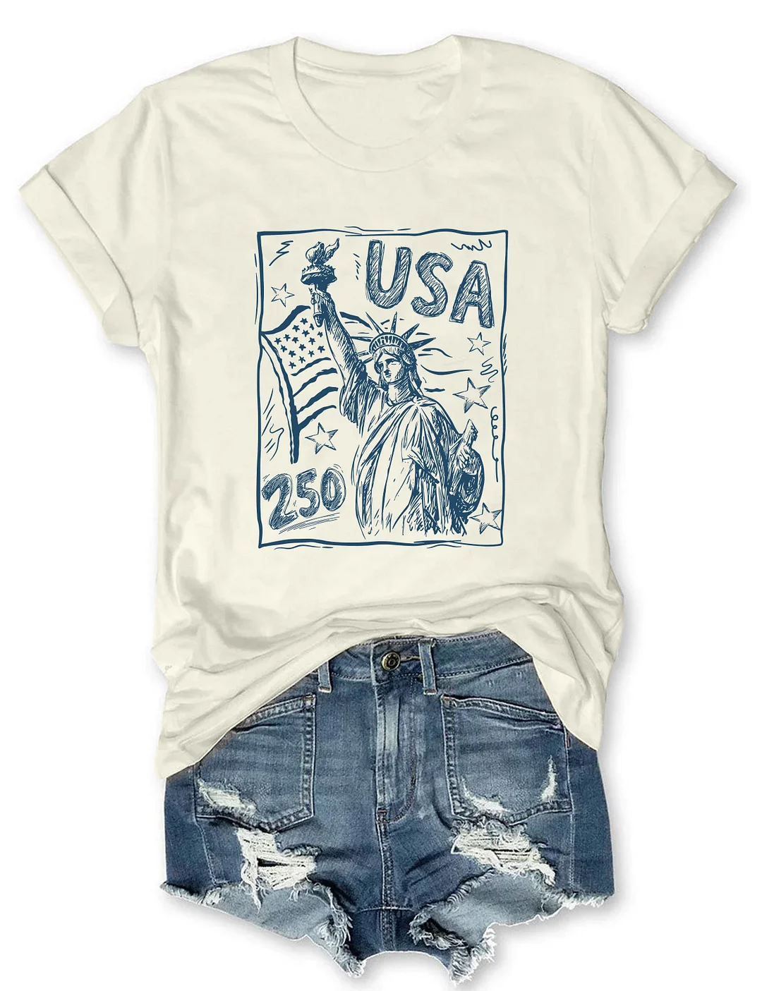 Statue Of Liberty USA 250th T-shirt