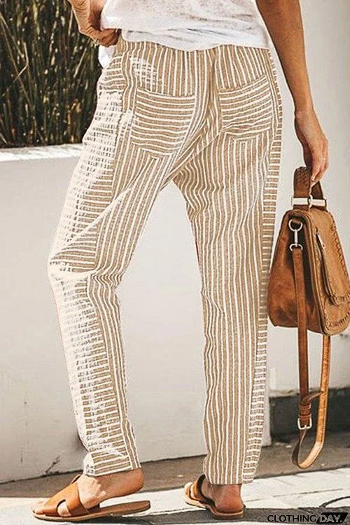 Casual Loose Lace Up Pants