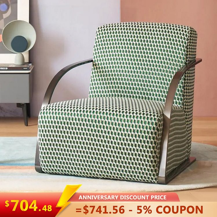 Homemys Modern Living Room Accent Chair Flannelette Chair