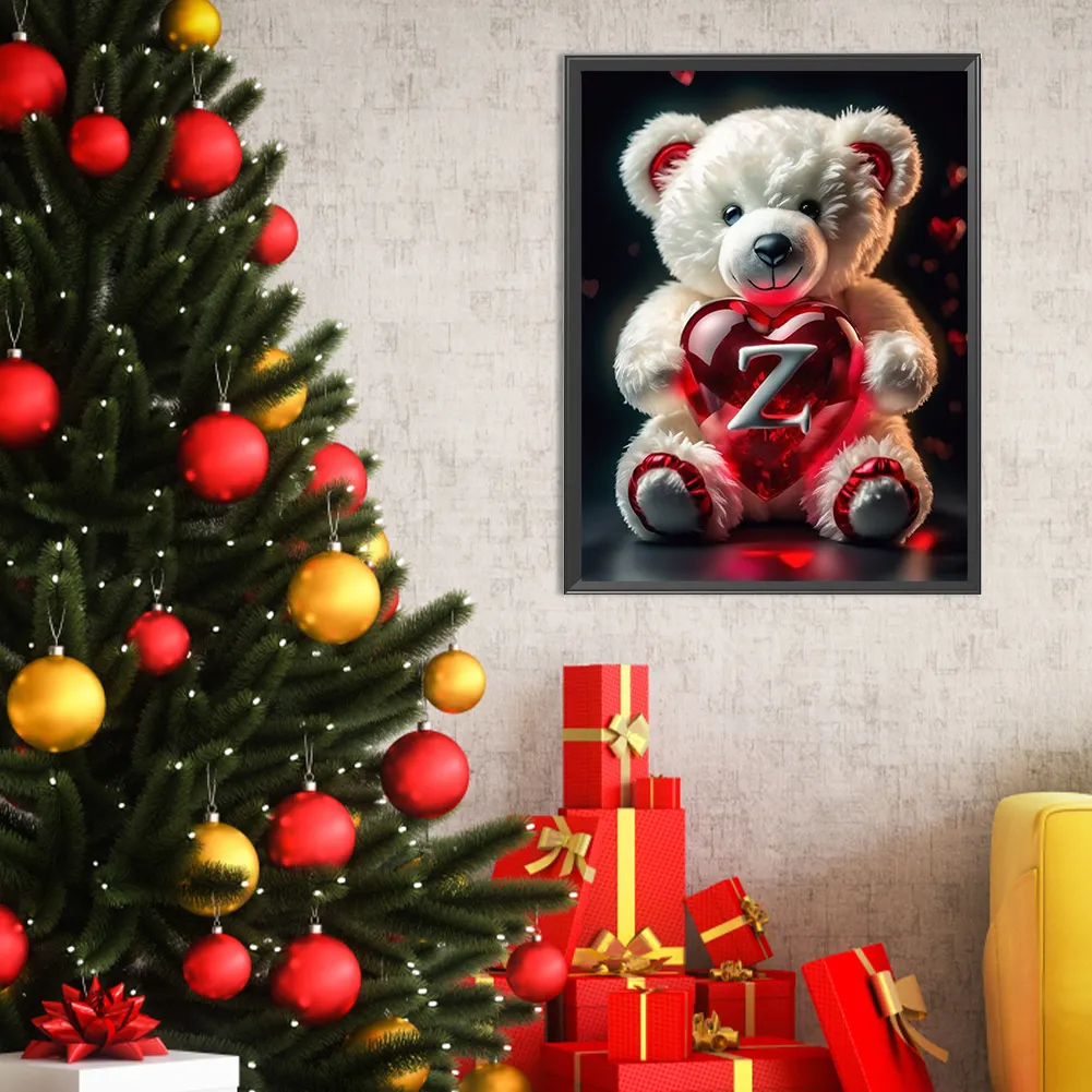 Diamond Painting - Full Square Drill - Bear Love Z(Canvas|35*45cm)