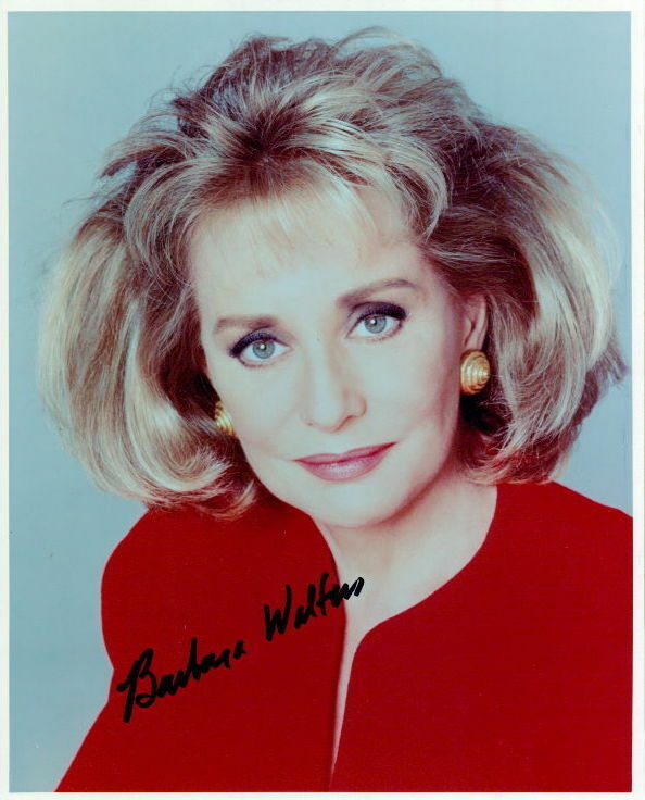 Barbara Walters signed 8x10 Photo Poster painting In-person