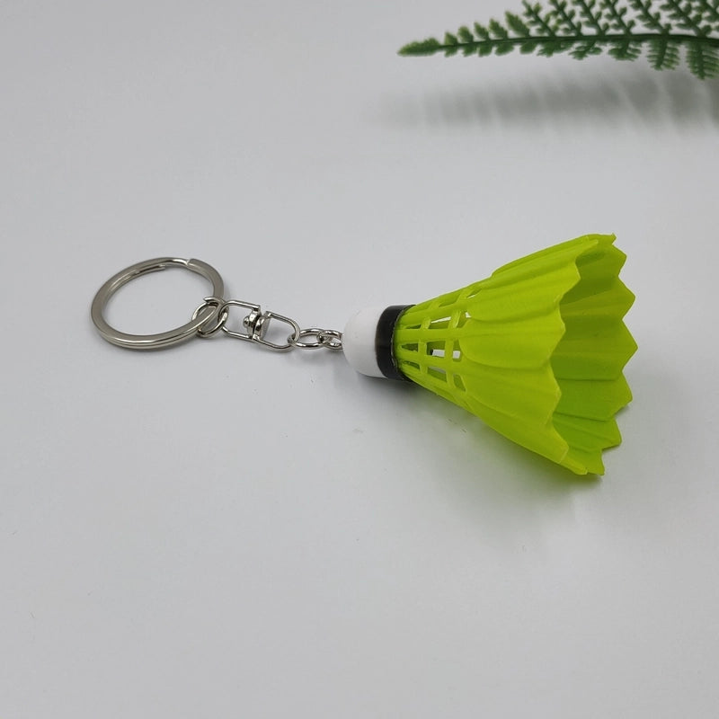 Minimalist Sports Badminton Plastic Unisex Bag Pendant Keychain