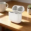 For Airpods 4th Generation Wireless Charger Case Replacement USB-C/Wireless Charging BT Earphones Charging Box 450mAh Headphone Storage Charger Box Without Earbuds