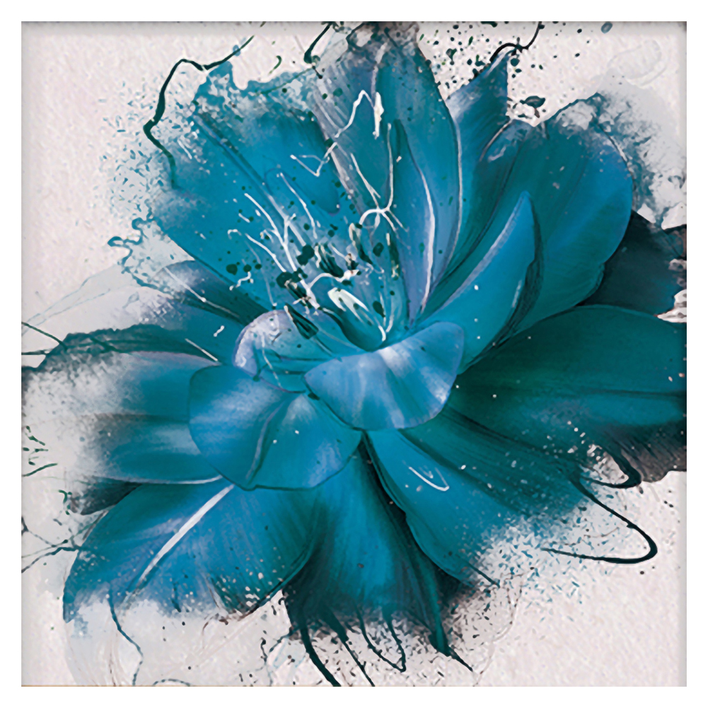 

Blue Flowers - 11CT Stamped Cross Stitch - 50*50CM, 501 Original