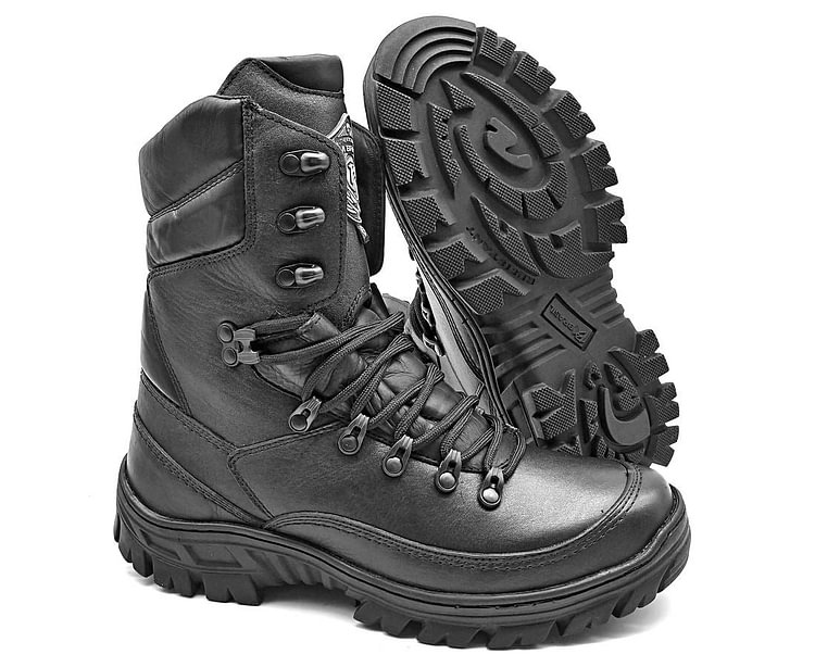 Tactical Boots Black Military Genuine Leather Motorcycle Combat