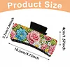 Blue and Pink Flowers DIY Diamond Painting Claw Clips for Adults Beginners Diamond Art Western Hair Clips Anti-Slip Design for Women Long Short Hairstyle Jewelry Supplies