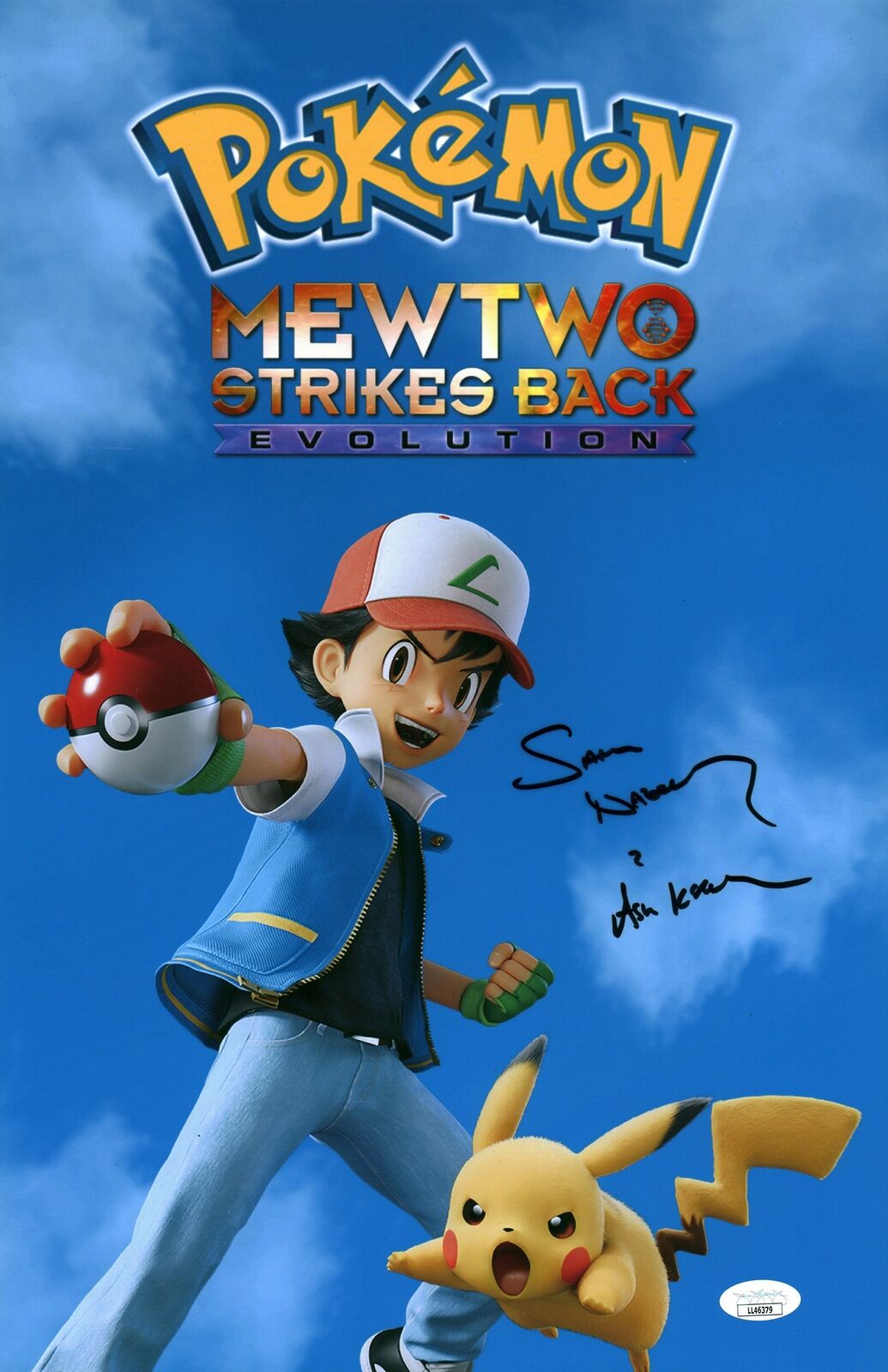 Sarah Natochenny ASH KETCHUM Pokemon 11x17 Photo Poster painting Poster Signed Autograph JSA COA