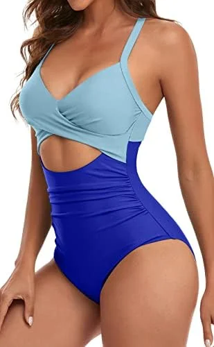 Cutout High Waisted One Piece Swimsuits