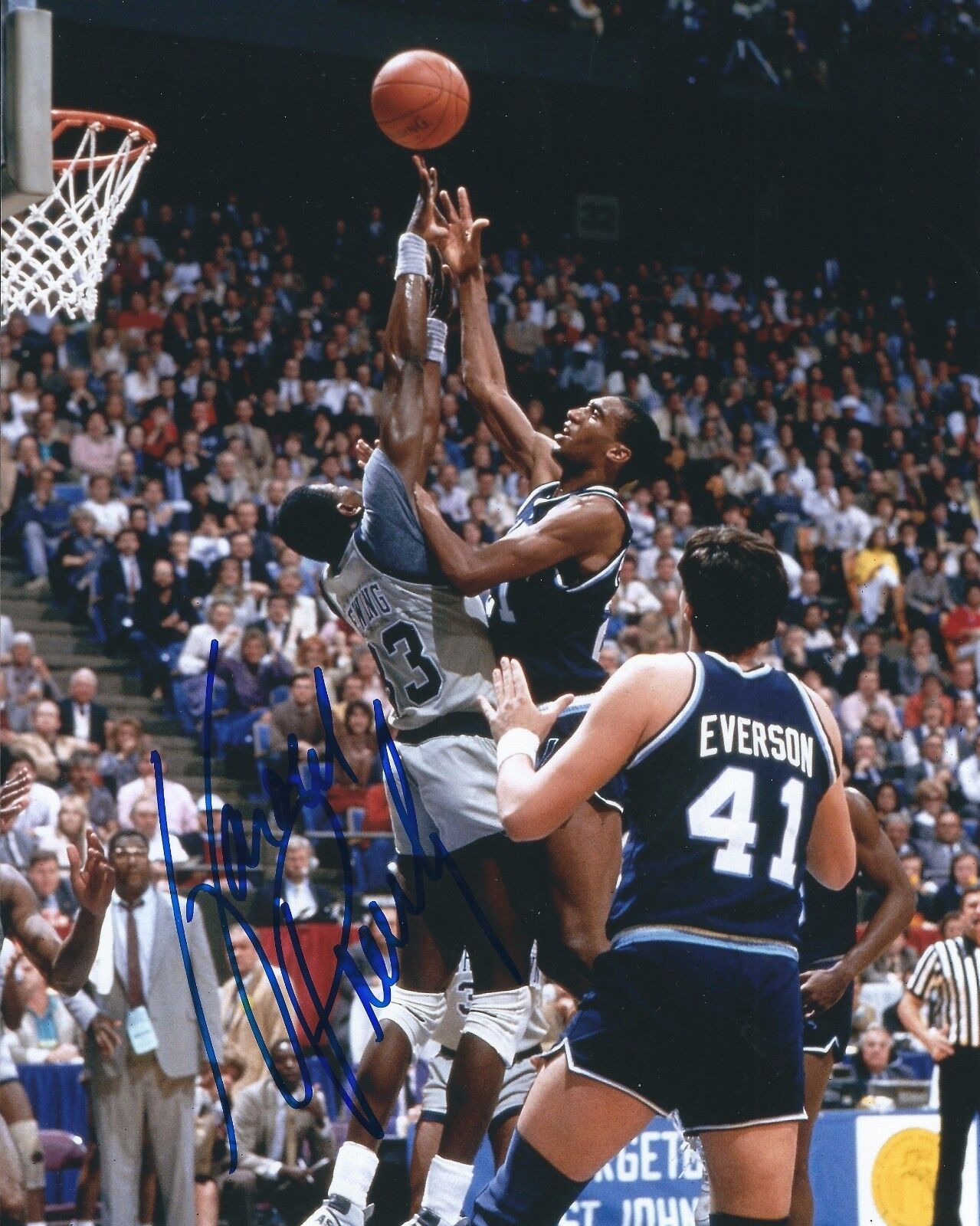 Autographed HAROLD PRESSLEY Villanova University 8x10 Photo Poster painting - w/ COA