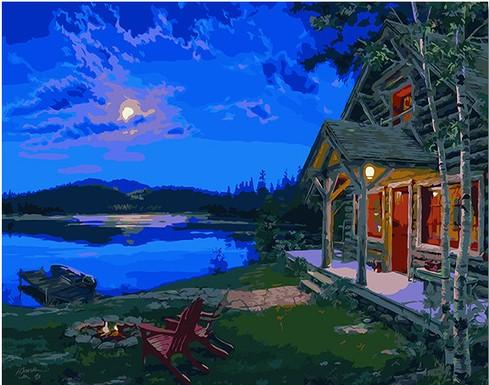 

Darrell Bush Cabin Fever – Paint By Numbers - 40*50CM, 501 Original