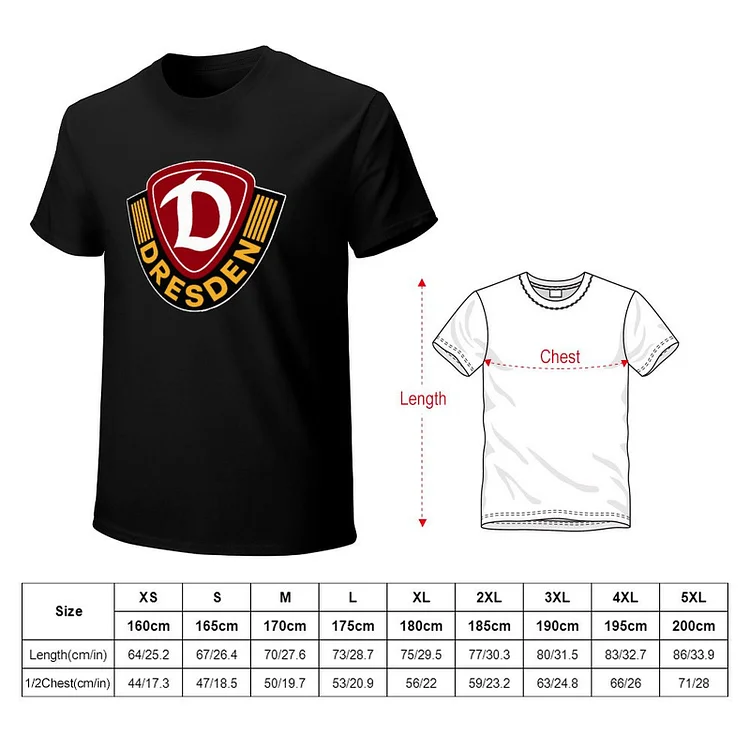 SG Dynamo Dresden Core Stretch Slim Cneck Gildan Tee T-Shirt Herren