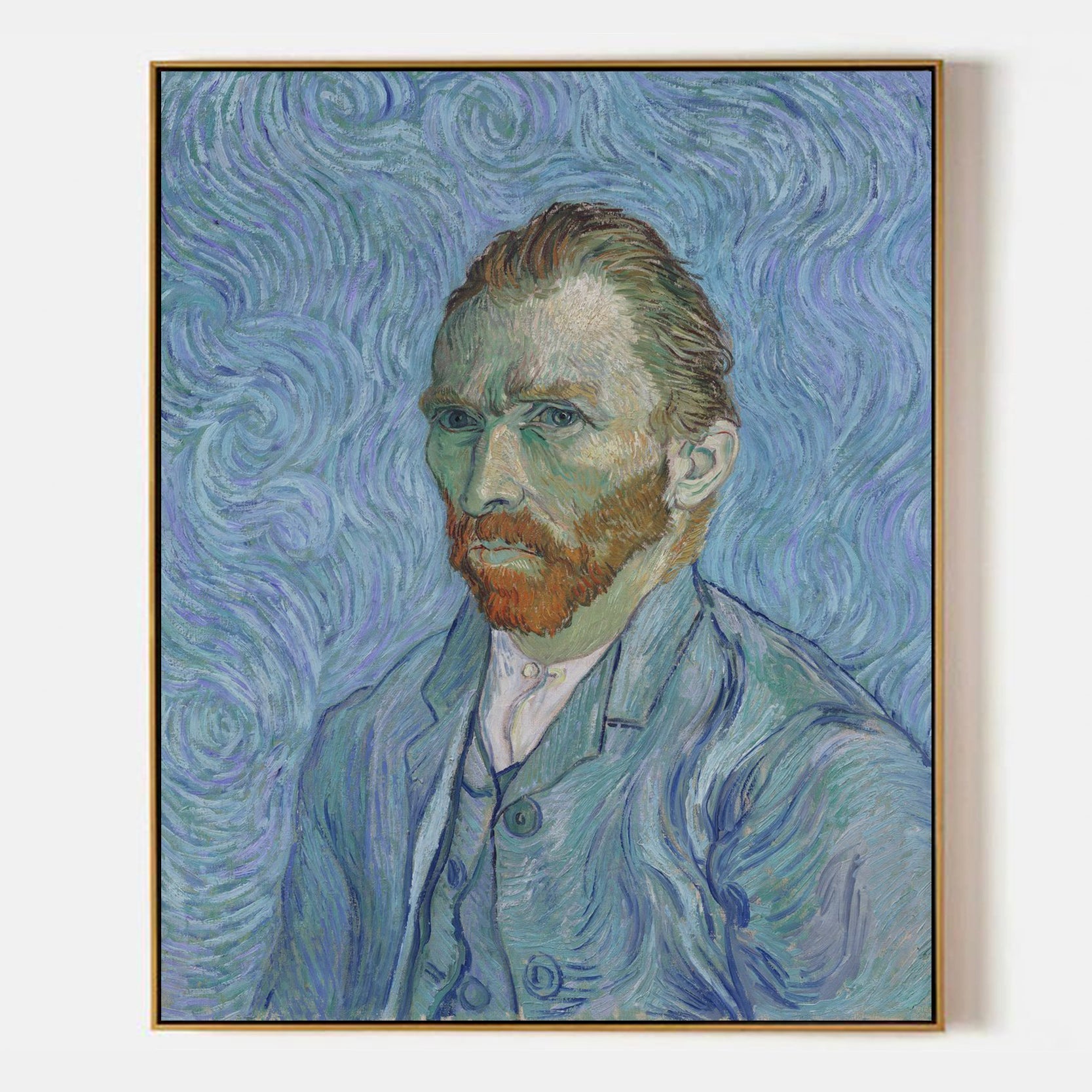 Arabelart Self Portrait, 1889 by Vincent van Gogh - Famous Art Reproduction