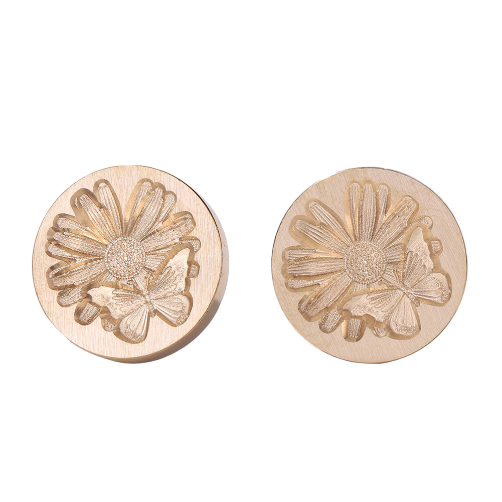 

25mm Butterfly Flower Wax Seal Stamp Copper Head - Wax Seal Stamp, 501 Original