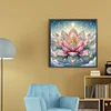 (45*45cm)Lotus - Round AB Drill Diamond Painting