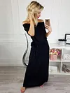 Casual Belted Short Sleeve Maxi Dress