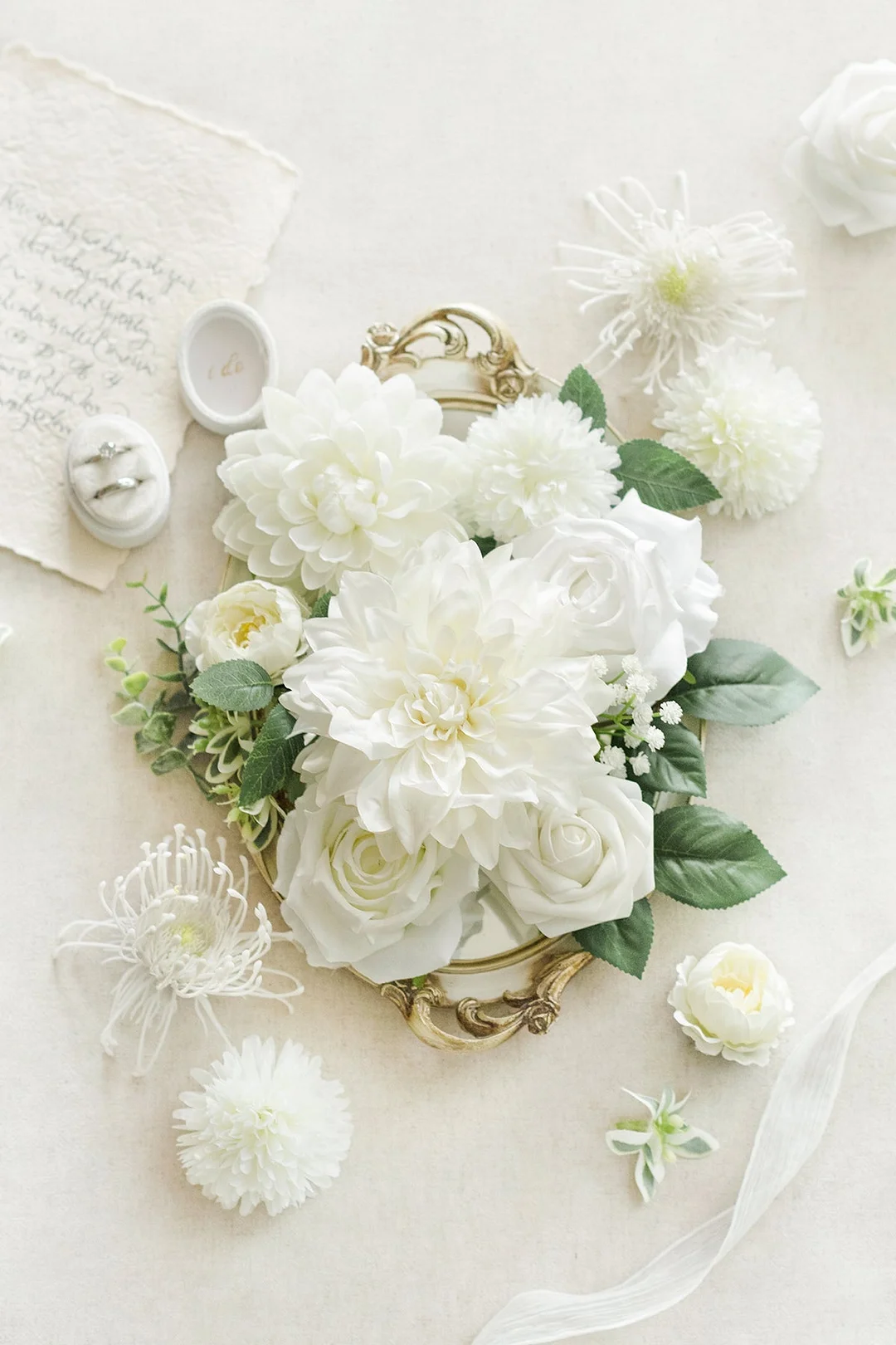 Silk Dahlia Designer Flower Boxes