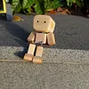 Shaking Wooden Man Figurine Handmade Car Ornaments Action Figure Creative Gifts