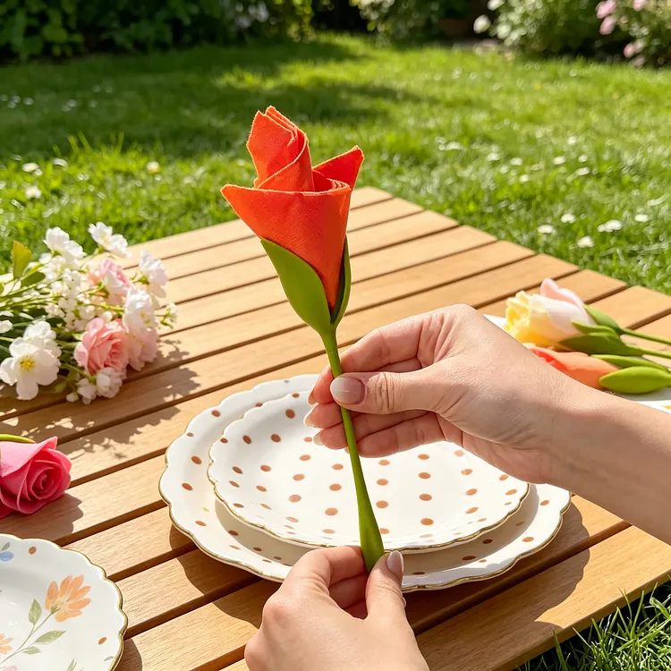 The Bloom Napkin Stem: Effortless Floral Table Decor