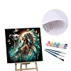 (US Only)Paint By Numbers Kit On Canvas DIY Oil Art Girl Picture Home Wall Decor40x40cm
