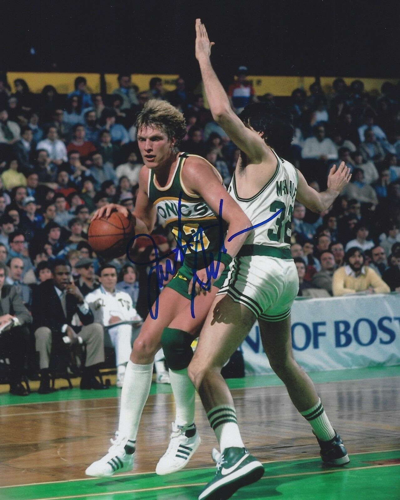 Signed 8x10 JACK SIKMA Seattle Supersonics Autographed Photo Poster painting - w/COA