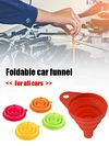 Collapsible Gasoline Oil Fuel Petrol Liquid Change Filler Foldable Engine Funnel